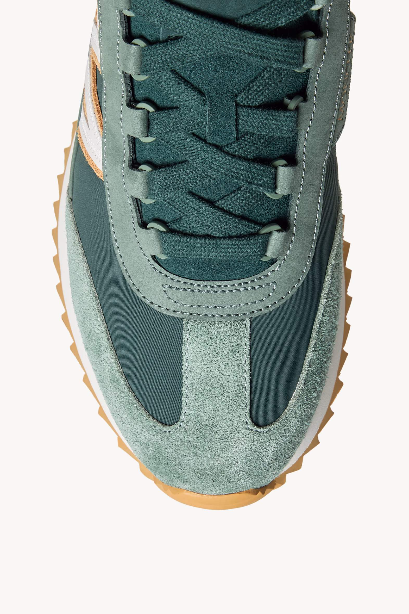 Pacey2 Suede & Nubuck Sneakers Men Green Moncler 3